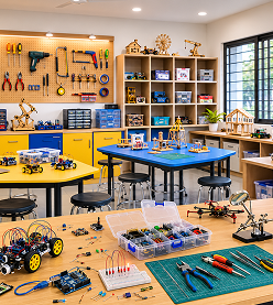 ATAL Tinkering Lab — equipment and workstations
