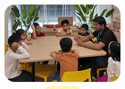 Autobotix Foundation — classroom table session