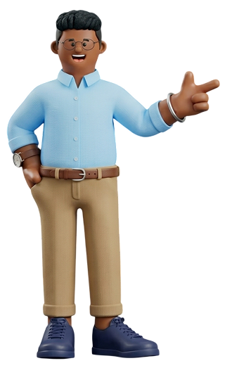 Drag-on.ai mascot — pointing
