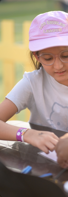In frames — girl sketching a design at RPL Finals